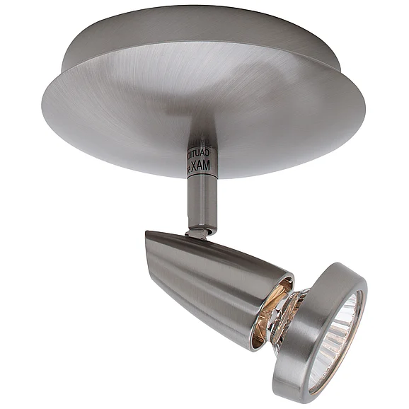Access Lighting Mirage 1 Light Adjustable Flush Mount in Brushed Steel 52220-BS