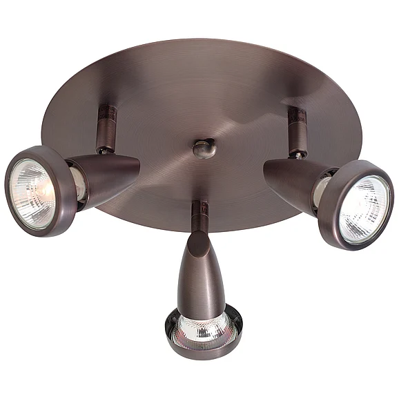 Access Lighting Mirage 3 Light Adjustable Flush Mount in Bronze 52221-BRZ