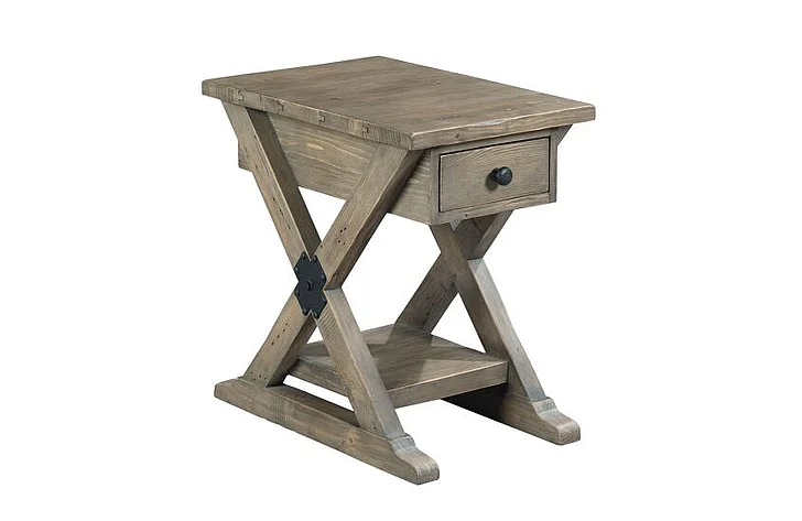 Hammary Hamilton Reclamation Place Chairside in Natural 523-916 CLOSEOUT
