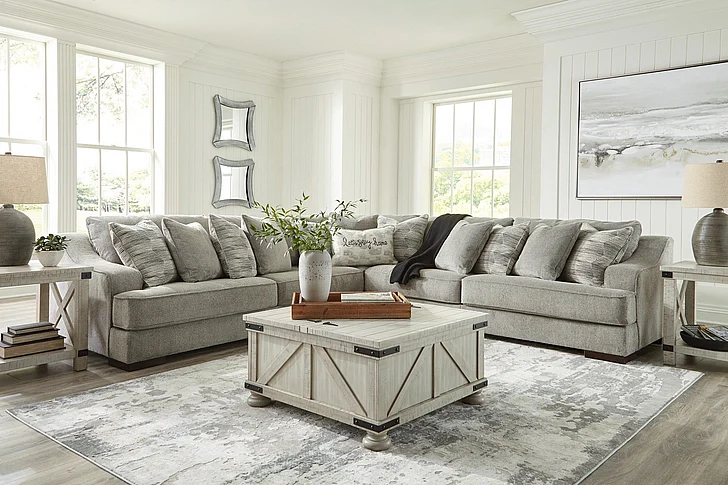 Bayless 3-Piece Sectional Set in Smoke