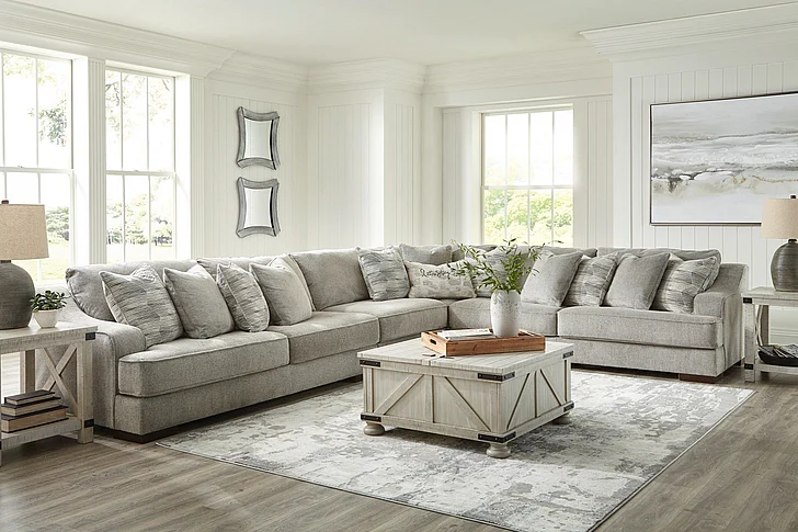 Bayless 4-Piece Sectional Set in Smoke