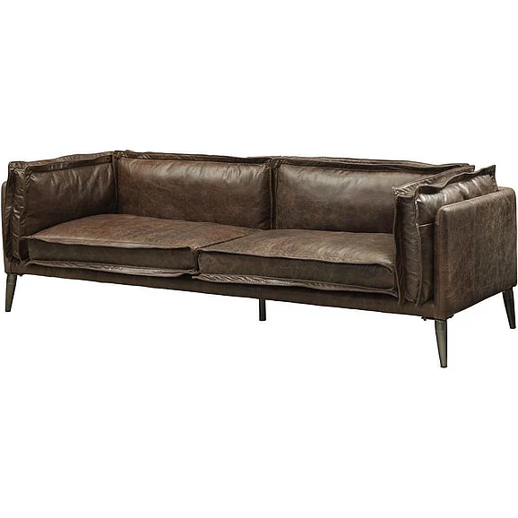 Acme Furniture Porchester Sofa in Distress Chocolate 52480