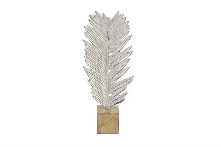 UMA Silver Aluminum Metal Sculpture, 9" x 4" x 22" | 52485