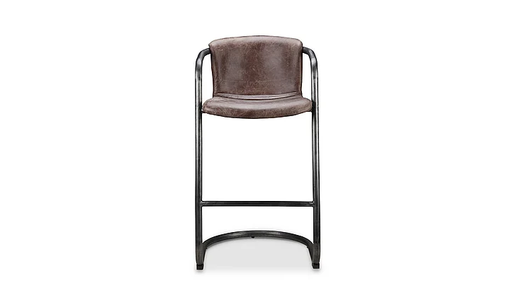 Moe's Home Collection Freeman Bar Stool in Brown PK-1060-03 CLOSEOUT