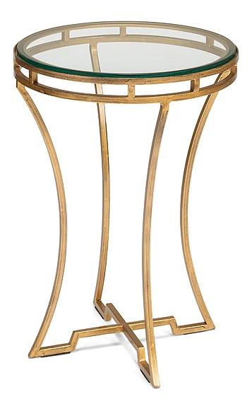 Sarreid The Wine Money Table in Gold 52630