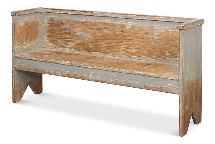 Sarreid Beach House Bench in Grey 52696