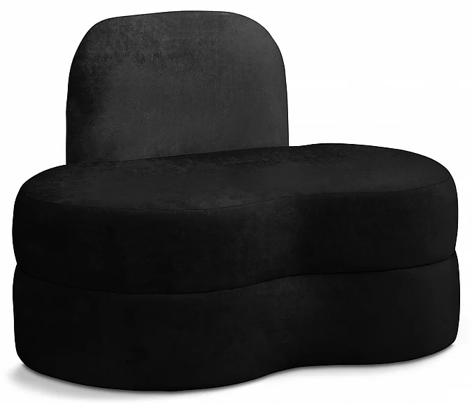 Meridian Mitzy Velvet Chair in Black Velvet 606Black-C