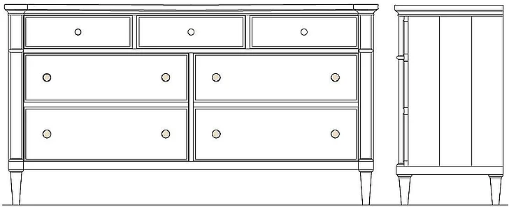 Kincaid Celeste Cotswold Dresser in Maple 586-131