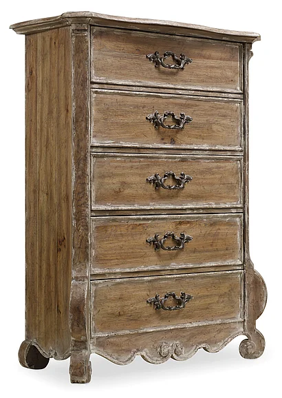 Hooker Furniture Chatelet 5-Drawer Chest in Light Wood 5300-90010