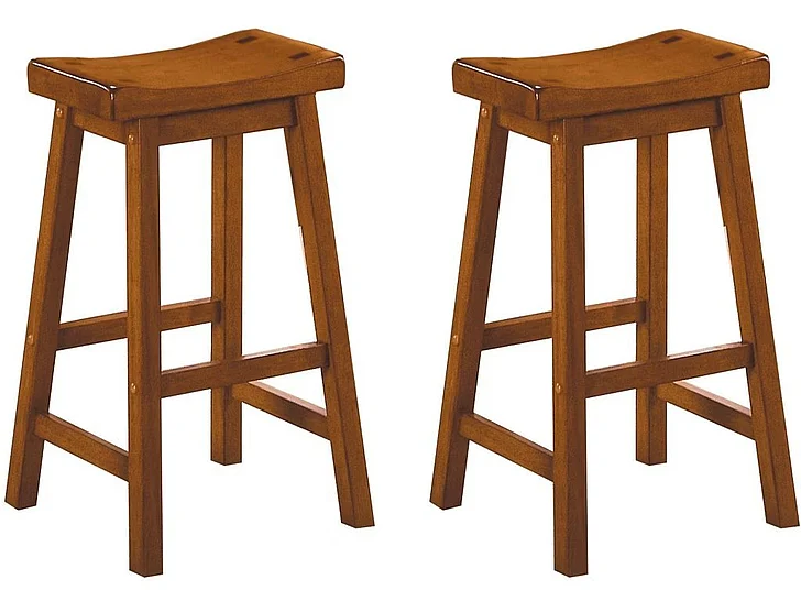 Homelegance Saddleback 29 Pub Height Stool, RTA in Oak 5302A-29