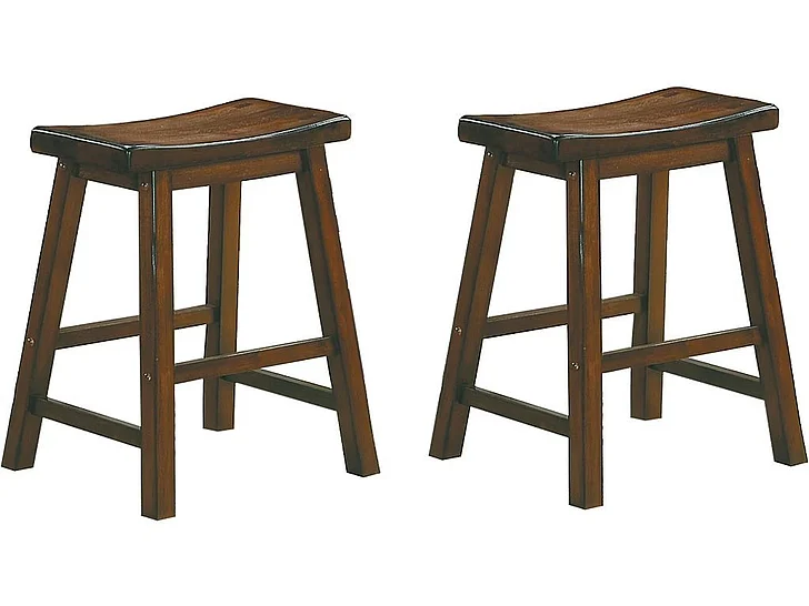 Homelegance Saddleback 18 Dining Stool, RTA in Cherry 5302C-18