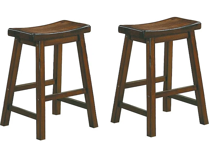 Homelegance Saddleback 24 Counter Height Stool, RTA in Cherry 5302C-24
