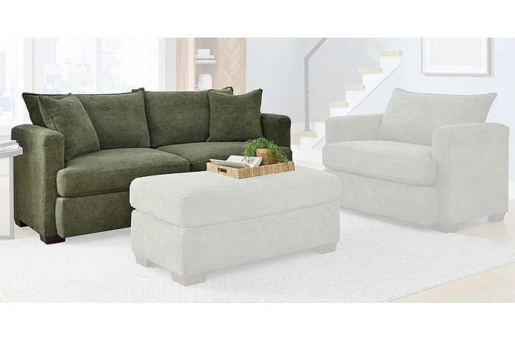 Peak Living 5300 Sofa in Patagonia Moss 5303-2363 CUSTOM ITEM