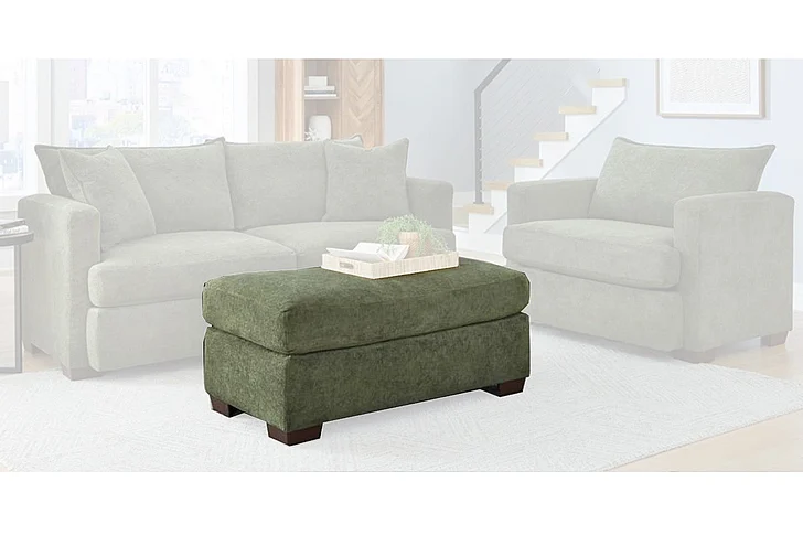 Peak Living 5300 Ottoman in Patagonia Moss 5305-2363 CUSTOM ITEM