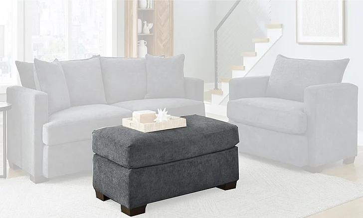 Peak Living 5300 Ottoman in Patagonia Gunmetal 5305-2364 CUSTOM ITEM