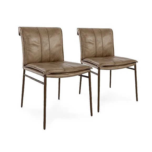 Classic Home Mayer Dining Side Chair (Set of 2) in Adobe Tan 53051672