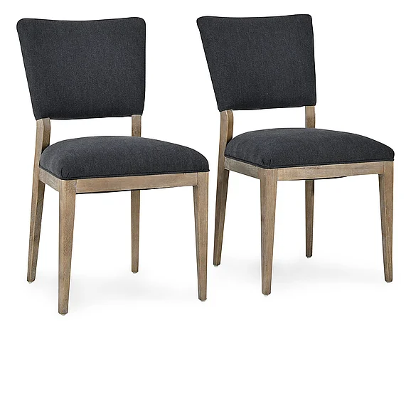 Classic Home Phillip Upholstered Dining Chair (Set of 2) in Gray 53051675 PROMO