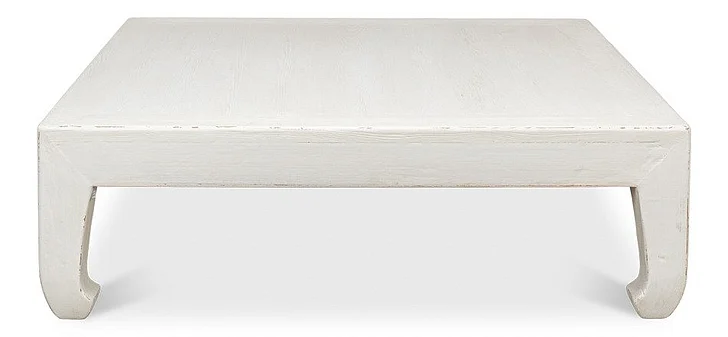 Sarried Classic Chinese Cocktail Table in White 54312