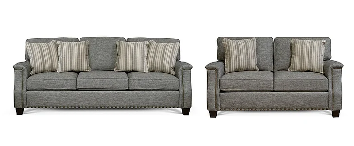 Tennessee Custom Salem 2pc Living Room Set w/ Nails Trim