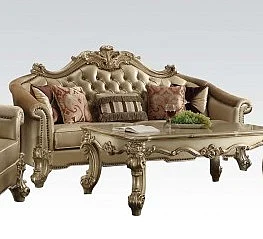 Acme Dresden Sofa in Gold Patina 53120