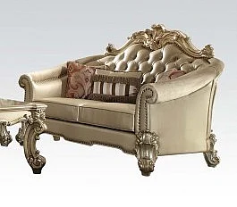 Acme Dresden Loveseat in Gold Patina 53121