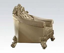 Acme Dresden Living Room Chair in Gold Patina 53122