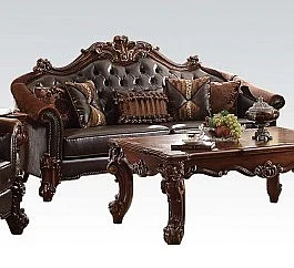 Acme Vendome Sofa in Cherry 53130