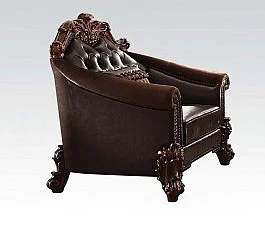 Acme Vendome Living Room Chair in Cherry 53132