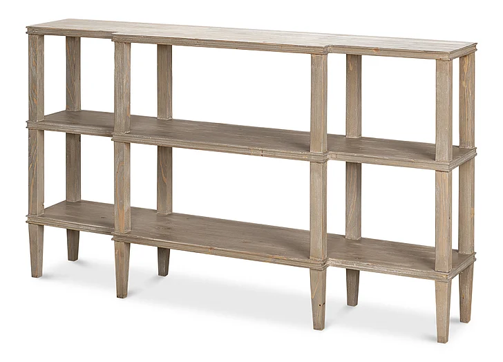 Sarreid Grange Bungalow Console in Grey Thorne 53309