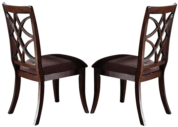 Acme Keenan Dining Side Chairs (Set of 2) in Dark Walnut 60257