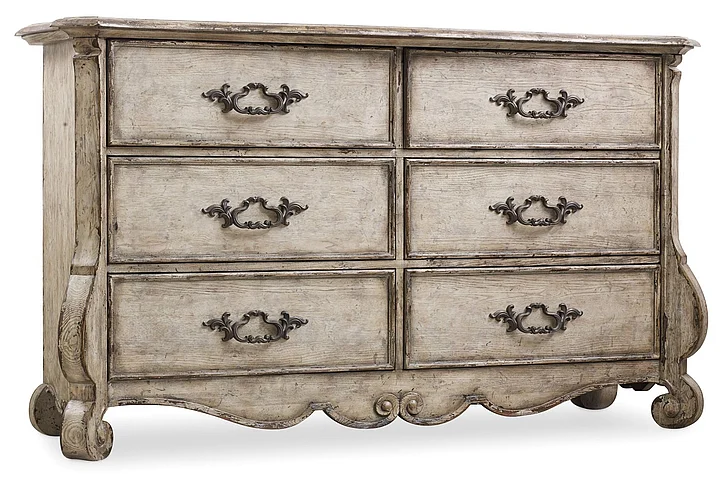 Hooker Furniture Chatelet 6-Drawer Dresser in Antique Linen 5350-90001