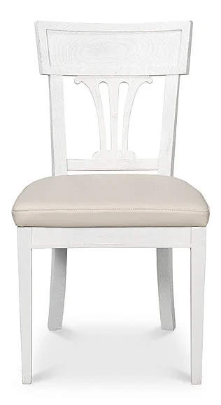 Sarreid Ltd. Bondi Bungalow Dining Chair (Set of 2) in White 53631-B CLOSEOUT