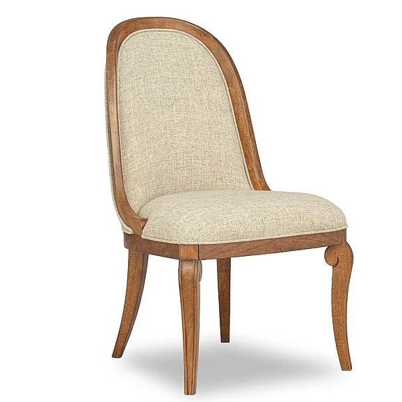Legacy Classic Echelon Upholstered Side Chair in Heritage Walnut 5380-240 (Set of 2)