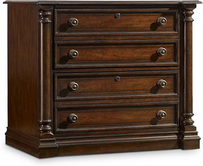 Hooker Furniture Leesburg Lateral File in Dark Wood 5381-10466