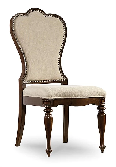 Hooker Furniture Leesburg Upholstered Side Chair (Set of 2) in Mahogany 5381-75410