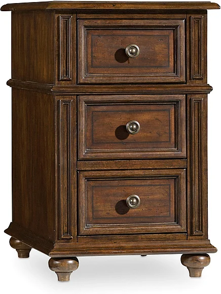 Hooker Furniture Leesburg Chairside Chest in Dark Wood 5381-80114