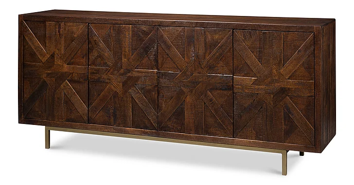 Sarreid Griglia Four Door Sideboard in Brown 53819