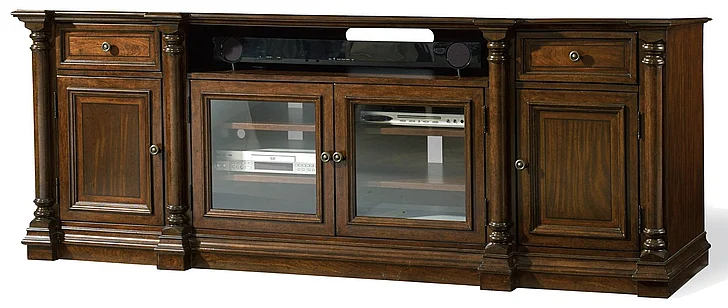 Hooker Furniture Leesburg Entertainment Console in Mahogany