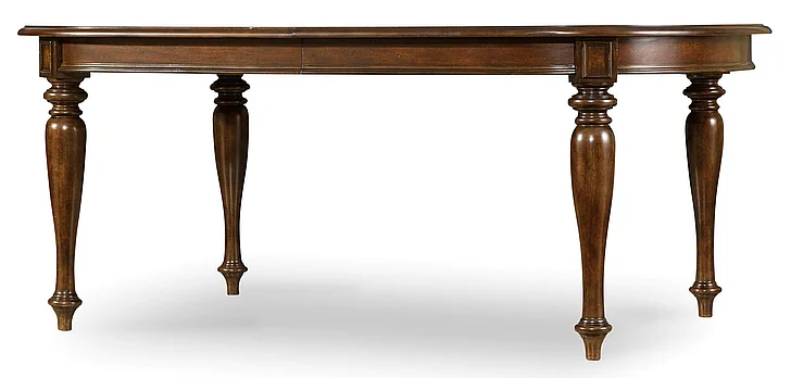 Hooker Furniture Leesburg Leg Table w/1-18in Leaf in Mahogany 5381-75200