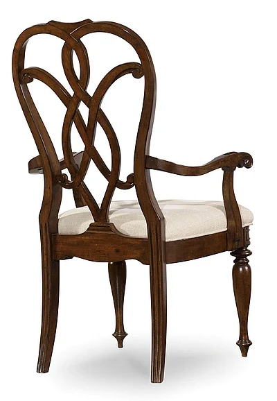 Hooker Furniture Leesburg Splatback Arm Chair (Set of 2) in Mahogany 5381-75300