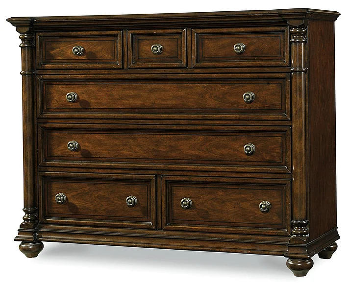 Hooker Furniture Leesburg Seven-Drawer Bureau in Mahogany 5381-90011