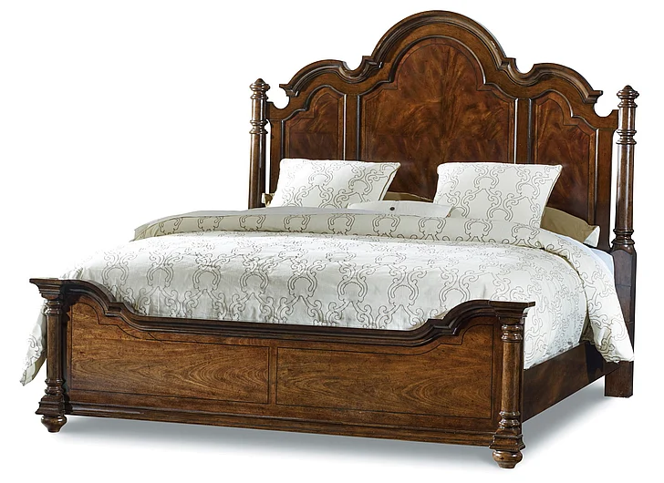 Hooker Furniture Leesburg Cal King Post Bed in Mahogany 5381-90660