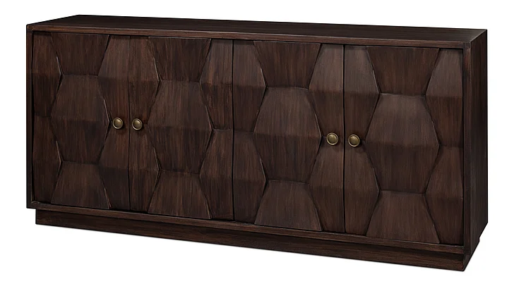 Sarreid Preston Four Door Sideboard in Brown 53829
