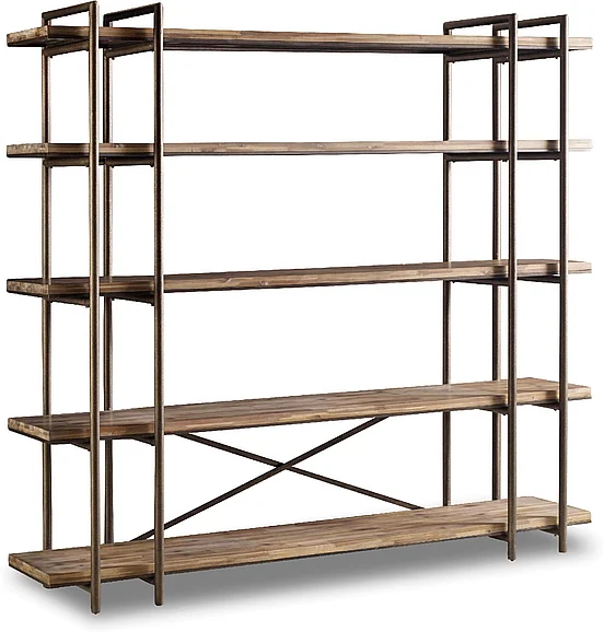Hooker Furniture Studio 7H Scaffold Entertainment Console in Light Wood 5382-55494