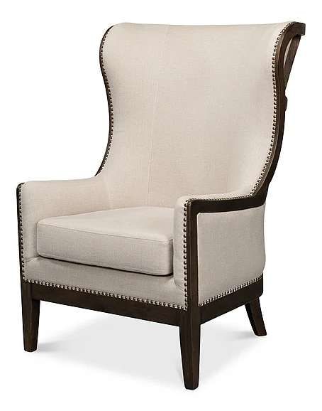 Sarreid Nolan Chair in Beige 53846
