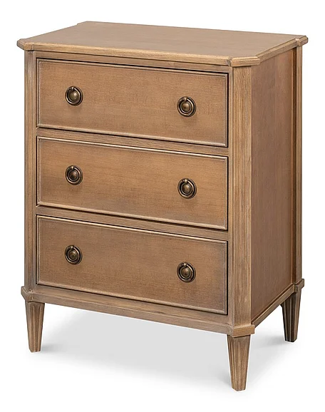 Sarreid Poppin's 3 Drawer Chest in Modern Brown 53979