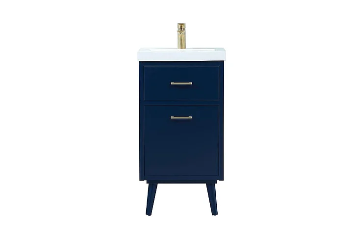 Elegant 18 In. Bathroom Vanity in Blue VF41018MBL CLOSEOUT