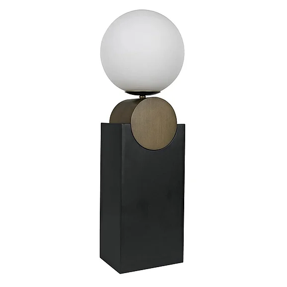 Noir Furniture Kate Table Lamp in Black Metal w/AB Accent PZ004MTB CLOSEOUT