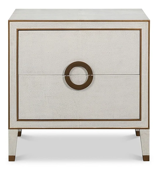 Sarried Gabriella Night Stand in Osprey White 54001-4