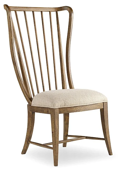 Hooker Furniture Sanctuary Tall Spindle Side Chair (Set of 2) in Medium Wood 5401-75410